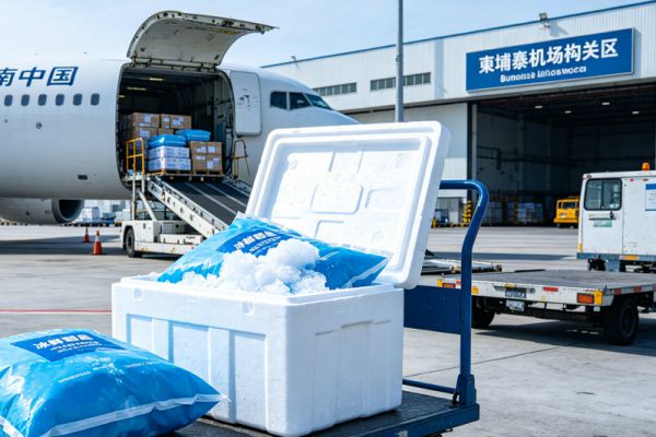 货到机场全坏了？深扒东南亚短保产品空运冷链真实成本，越南物流专线、中泰物流与柬埔寨专线避坑保命指南